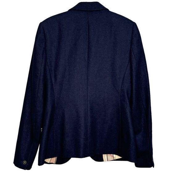 Maison Scotch Women's Blazer Jacket US Size Medium 10 Navy Blue Wool Blend Lined - Picture 5 of 9